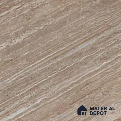 Brown Marble Floor & Wall Tile TL 06967 Prestige  2 ft x 4 ft Vitrified Carving Matte Finish - 9 mm | 6 Random Design | Suitable for Living Room, Bedroom, Bathroom (Sample)