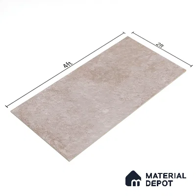 Brown Stone Floor & Wall Tile TL 06880 Prestige Arfine Sand 2 ft x 4 ft Vitrified Carving Matte Finish - 9 mm | 8 Random Design | Suitable for Living Room, Bedroom, Bathroom (Sample)
