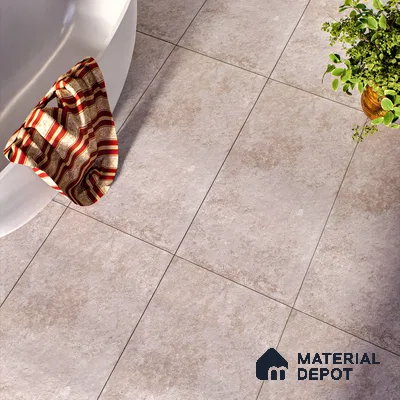 Brown Stone Floor & Wall Tile TL 06880 Prestige Arfine Sand 2 ft x 4 ft Vitrified Carving Matte Finish - 9 mm | 8 Random Design | Suitable for Living Room, Bedroom, Bathroom (Sample)