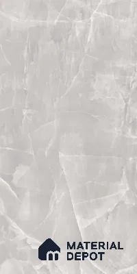 Grey Marble Floor & Wall Tile TL 10754 Prestige Opal Grey 2 ft x 4 ft Vitrified Carving Matte Finish - 9 mm | 4 Random Design | Suitable for Living Room, Bedroom, Bathroom
