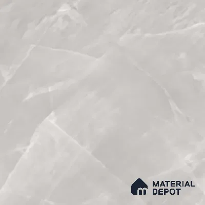Grey Marble Floor & Wall Tile TL 10754 Prestige Opal Grey 2 ft x 4 ft Vitrified Carving Matte Finish - 9 mm | 4 Random Design | Suitable for Living Room, Bedroom, Bathroom