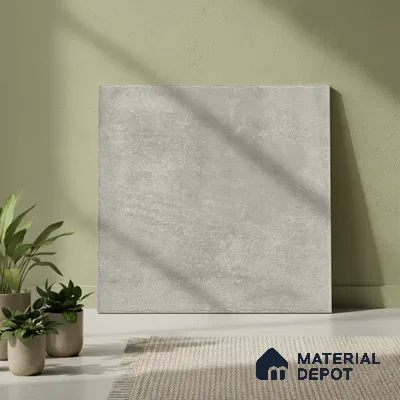 Cement Floor Tile TL 10102 Modulo Grey 20 x 20 inch Matte Finish Vitrified Anti Skid Tile - 12 mm | Suitable For Balcony, Patio, Outdoor | Pattern Alignment May Vary | 2-3 mm Spacer is Mandatory