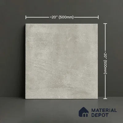 Cement Floor Tile TL 10102 Modulo Grey 20 x 20 inch Matte Finish Vitrified Anti Skid Tile - 12 mm | Suitable For Balcony, Patio, Outdoor | Pattern Alignment May Vary | 2-3 mm Spacer is Mandatory