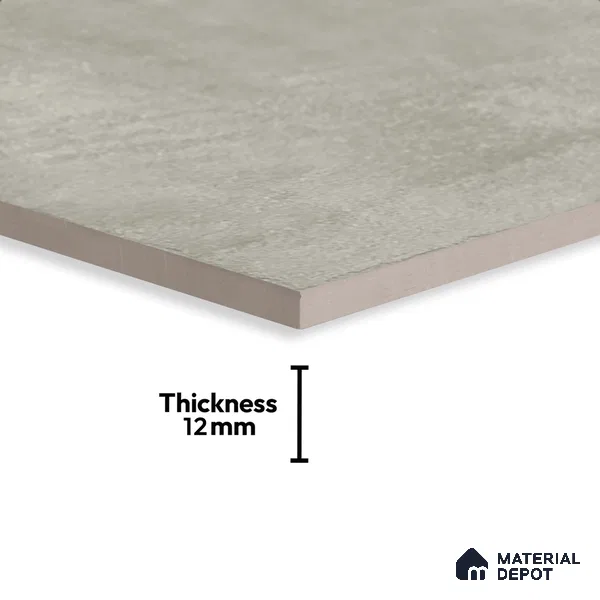 Cement Floor Tile TL 10102 Modulo Grey 20 x 20 inch Matte Finish Vitrified Anti Skid Tile - 12 mm | Suitable For Balcony, Patio, Outdoor | Pattern Alignment May Vary | 2-3 mm Spacer is Mandatory