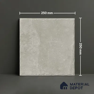 Stone Floor Tile TL 10102 C Modulo Grey 10 x 10 inch Matte Finish Vitrified Anti Skid Tile - 12 mm | Suitable For Balcony, Patio, Bathroom