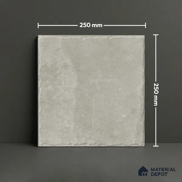 Stone Floor Tile TL 10102 C Modulo Grey 10 x 10 inch Matte Finish Vitrified Anti Skid Tile - 12 mm | Suitable For Balcony, Patio, Bathroom