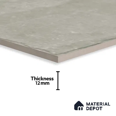 Stone Floor Tile TL 10102 C Modulo Grey 10 x 10 inch Matte Finish Vitrified Anti Skid Tile - 12 mm | Suitable For Balcony, Patio, Bathroom