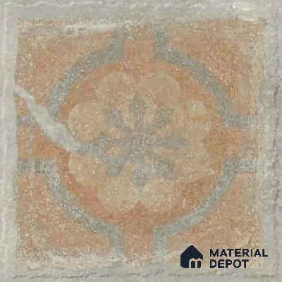 Stone Floor Tile TL 10102 D Modulo Grey Decor 10 x 10 inch Matte Finish Vitrified Anti Skid Tile - 12 mm | 8 Random Design | Suitable For Balcony, Patio, Bathroom