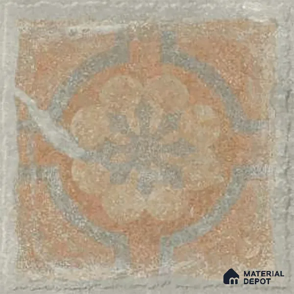 Stone Floor Tile TL 10102 D Modulo Grey Decor 10 x 10 inch Matte Finish Vitrified Anti Skid Tile - 12 mm | 8 Random Design | Suitable For Balcony, Patio, Bathroom
