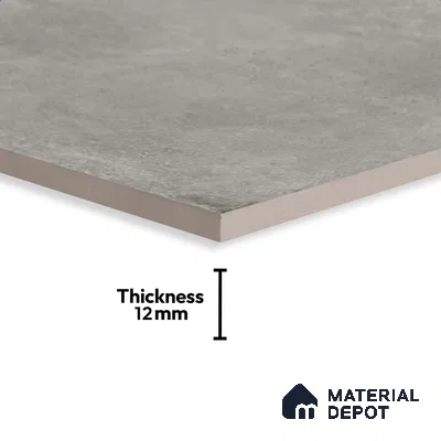 Cement Floor Tile TL 10104 Modulo Smoke 20 x 20 inch Matte Finish Vitrified Anti Skid Tile - 12 mm | Suitable For Balcony, Patio, Outdoor | Pattern Alignment May Vary | 2-3 mm Spacer is Mandatory