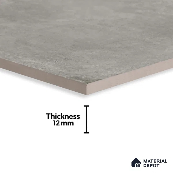 Cement Floor Tile TL 10104 Modulo Smoke 20 x 20 inch Matte Finish Vitrified Anti Skid Tile - 12 mm | Suitable For Balcony, Patio, Outdoor | Pattern Alignment May Vary | 2-3 mm Spacer is Mandatory