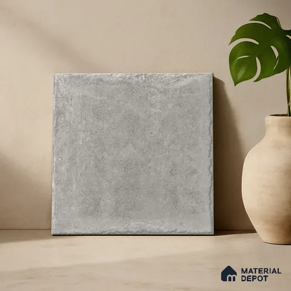 Stone Floor Tile TL 10104 C Modulo Smoke 10 x 10 inch Matte Finish Vitrified Anti Skid Tile - 12 mm | Suitable For Balcony, Patio, Bathroom