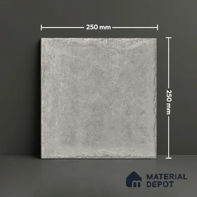 Stone Floor Tile TL 10104 C Modulo Smoke 10 x 10 inch Matte Finish Vitrified Anti Skid Tile - 12 mm | Suitable For Balcony, Patio, Bathroom