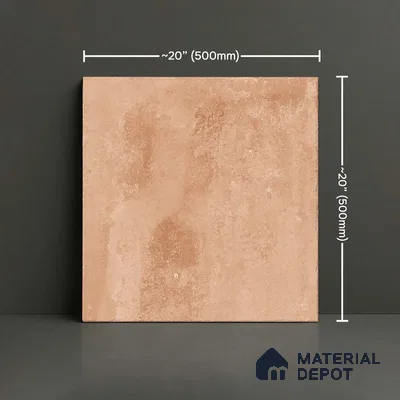 Stone Floor Tile TL 10110 Modulo Clay 20 x 20 inch Matte Finish Vitrified Anti Skid Tile - 12 mm | Suitable For Balcony, Patio, Outdoor | Pattern Alignment May Vary | 2-3 mm Spacer is Mandatory