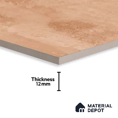 Stone Floor Tile TL 10110 Modulo Clay 20 x 20 inch Matte Finish Vitrified Anti Skid Tile - 12 mm | Suitable For Balcony, Patio, Outdoor | Pattern Alignment May Vary | 2-3 mm Spacer is Mandatory