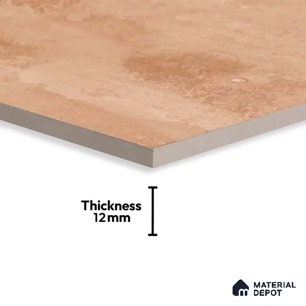 Stone Floor Tile TL 10110 Modulo Clay 20 x 20 inch Matte Finish Vitrified Anti Skid Tile - 12 mm | Suitable For Balcony, Patio, Outdoor | Pattern Alignment May Vary | 2-3 mm Spacer is Mandatory