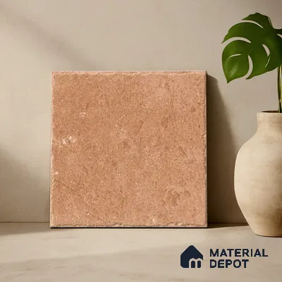 Stone Floor Tile TL 10110 C Modulo Clay 10 x 10 inch Matte Finish Vitrified Anti Skid Tile - 12 mm | Suitable For Balcony, Patio, Bathroom