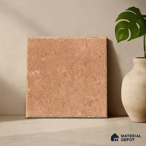 Stone Floor Tile TL 10110 C Modulo Clay 10 x 10 inch Matte Finish Vitrified Anti Skid Tile - 12 mm | Suitable For Balcony, Patio, Bathroom