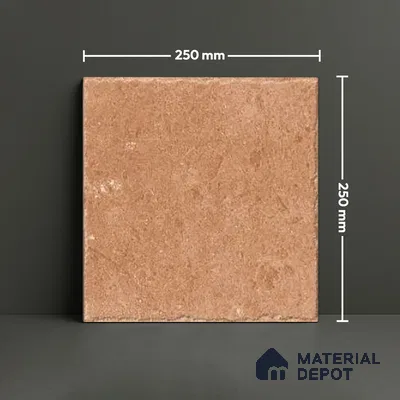 Stone Floor Tile TL 10110 C Modulo Clay 10 x 10 inch Matte Finish Vitrified Anti Skid Tile - 12 mm | Suitable For Balcony, Patio, Bathroom