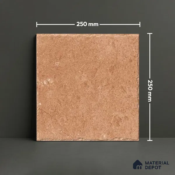 Stone Floor Tile TL 10110 C Modulo Clay 10 x 10 inch Matte Finish Vitrified Anti Skid Tile - 12 mm | Suitable For Balcony, Patio, Bathroom