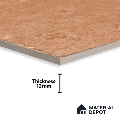 Stone Floor Tile TL 10110 C Modulo Clay 10 x 10 inch Matte Finish Vitrified Anti Skid Tile - 12 mm | Suitable For Balcony, Patio, Bathroom