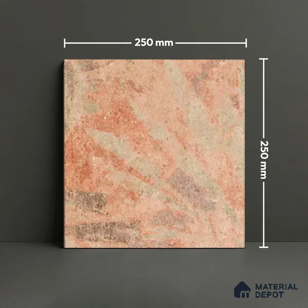 Patterned Floor Tile TL 10110 D Modulo Clay Decor 10 x 10 inch Matte Finish Vitrified Anti Skid Tile - 12 mm | 4 Random Design | Suitable For Balcony, Patio, Bathroom