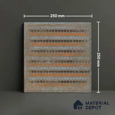 Patterned Floor Tile TL 10107 D Modulo Thunder Decor 10 x 10 inch Matte Finish Vitrified Anti Skid Tile - 12 mm | 4 Random Design | Suitable For Balcony, Patio, Bathroom