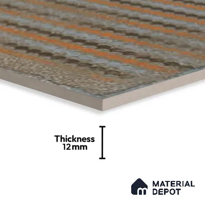 Patterned Floor Tile TL 10107 D Modulo Thunder Decor 10 x 10 inch Matte Finish Vitrified Anti Skid Tile - 12 mm | 4 Random Design | Suitable For Balcony, Patio, Bathroom