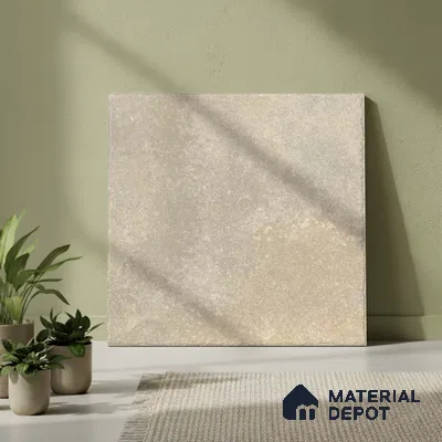 Stone Floor Tile TL 10109 Modulo Earth 20 x 20 inch Matte Finish Vitrified Anti Skid Tile - 12 mm | Suitable For Balcony, Patio, Outdoor | Pattern Alignment May Vary | 2-3 mm Spacer is Mandatory