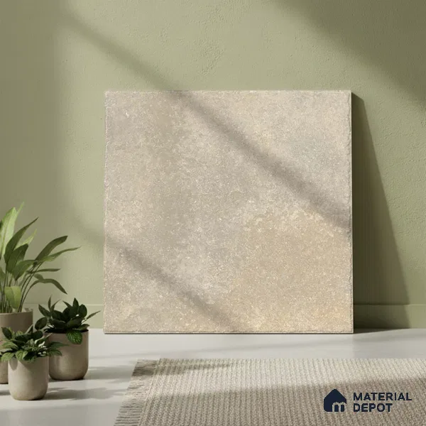 Stone Floor Tile TL 10109 Modulo Earth 20 x 20 inch Matte Finish Vitrified Anti Skid Tile - 12 mm | Suitable For Balcony, Patio, Outdoor | Pattern Alignment May Vary | 2-3 mm Spacer is Mandatory