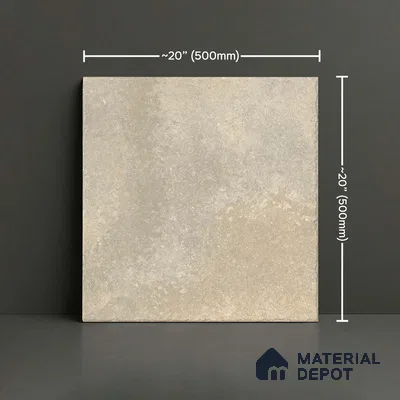 Stone Floor Tile TL 10109 Modulo Earth 20 x 20 inch Matte Finish Vitrified Anti Skid Tile - 12 mm | Suitable For Balcony, Patio, Outdoor | Pattern Alignment May Vary | 2-3 mm Spacer is Mandatory