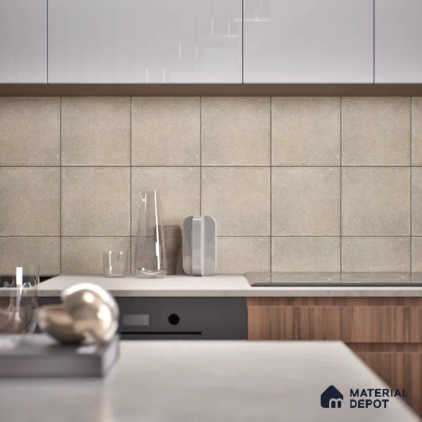 Stone Floor Tile TL 10109 C Modulo Earth 10 x 10 inch Matte Finish Vitrified Anti Skid Tile - 12 mm | Suitable For Balcony, Patio, Bathroom