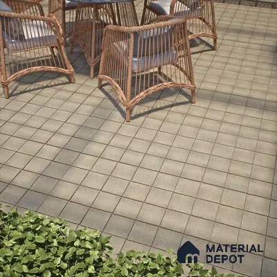 Stone Floor Tile TL 10109 C Modulo Earth 10 x 10 inch Matte Finish Vitrified Anti Skid Tile - 12 mm | Suitable For Balcony, Patio, Bathroom