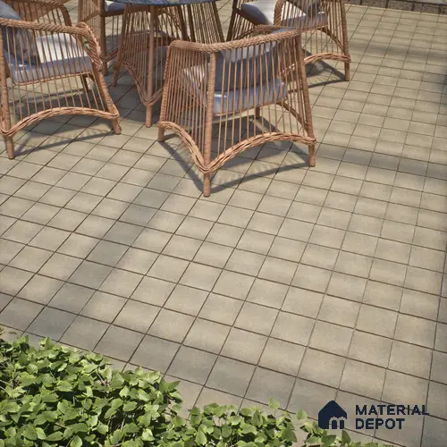 Stone Floor Tile TL 10109 C Modulo Earth 10 x 10 inch Matte Finish Vitrified Anti Skid Tile - 12 mm | Suitable For Balcony, Patio, Outdoor
