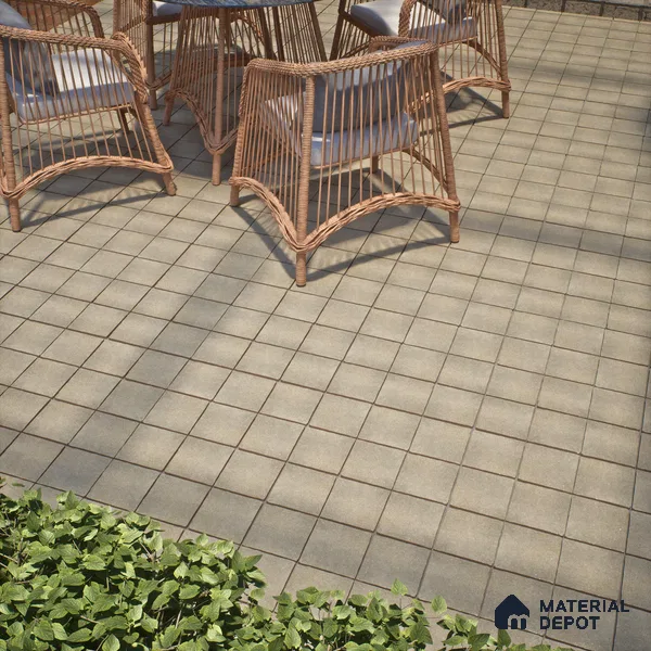 Stone Floor Tile TL 10109 C Modulo Earth 10 x 10 inch Matte Finish Vitrified Anti Skid Tile - 12 mm | Suitable For Balcony, Patio, Bathroom