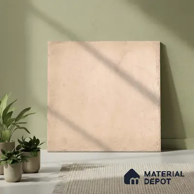 Stone Floor Tile TL 10106 Modulo Pearl 20 x 20 inch Matte Finish Vitrified Anti Skid Tile - 12 mm | Suitable For Balcony, Patio, Outdoor | Pattern Alignment May Vary | 2-3 mm Spacer is Mandatory