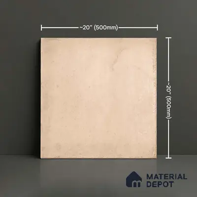 Stone Floor Tile TL 10106 Modulo Pearl 20 x 20 inch Matte Finish Vitrified Anti Skid Tile - 12 mm | Suitable For Balcony, Patio, Outdoor | Pattern Alignment May Vary | 2-3 mm Spacer is Mandatory