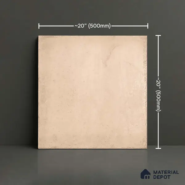 Stone Floor Tile TL 10106 Modulo Pearl 20 x 20 inch Matte Finish Vitrified Anti Skid Tile - 12 mm | Suitable For Balcony, Patio, Outdoor | Pattern Alignment May Vary | 2-3 mm Spacer is Mandatory