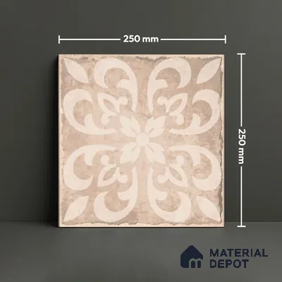 Subway Floor Tile TL 10106 D Modulo Pearl Decor 10 x 10 inch Matte Finish Vitrified Anti Skid Tile - 12 mm | 4 Random Design | Suitable For Balcony, Patio, Outdoor (Sample)