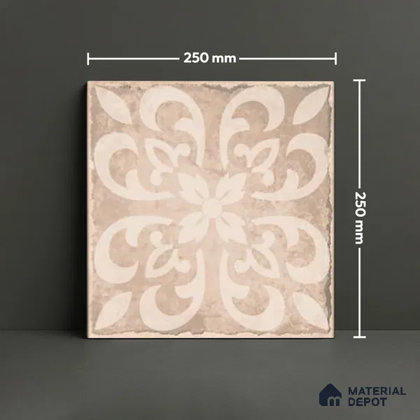 Subway Floor Tile TL 10106 D Modulo Pearl Decor 10 x 10 inch Matte Finish Vitrified Anti Skid Tile - 12 mm | 4 Random Design | Suitable For Balcony, Patio, Outdoor (Sample)
