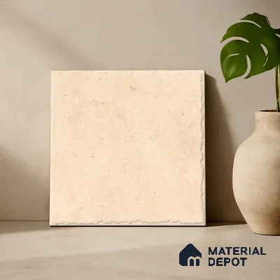 Stone Floor Tile TL 10105 C Modulo Sand 10 x 10 inch Matte Finish Vitrified Anti Skid Tile - 12 mm | Suitable For Balcony, Patio, Bathroom