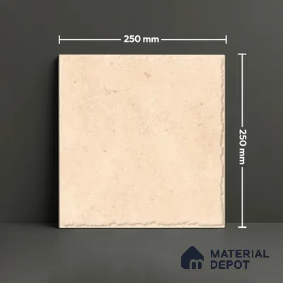 Stone Floor Tile TL 10105 C Modulo Sand 10 x 10 inch Matte Finish Vitrified Anti Skid Tile - 12 mm | Suitable For Balcony, Patio, Bathroom