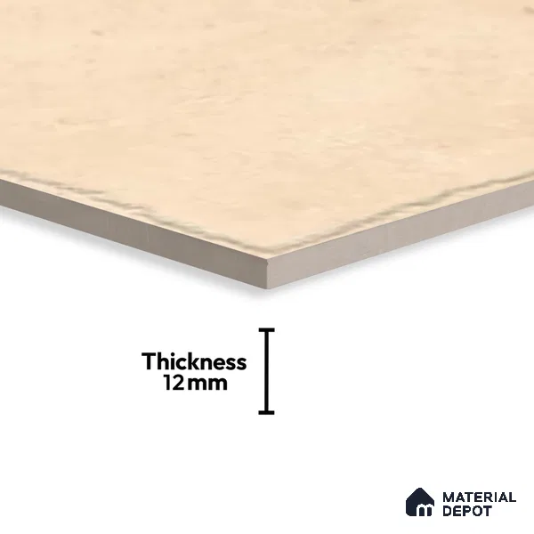 Stone Floor Tile TL 10105 C Modulo Sand 10 x 10 inch Matte Finish Vitrified Anti Skid Tile - 12 mm | Suitable For Balcony, Patio, Bathroom
