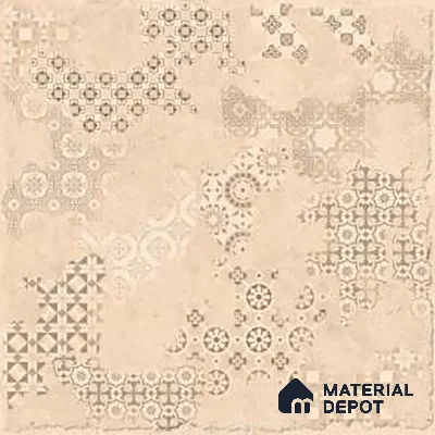 Subway Floor Tile TL 10105 D Modulo Sand Decor 10 x 10 inch Matte Finish Vitrified Anti Skid Tile - 12 mm | 4 Random Design | Suitable For Balcony, Patio, Bathroom