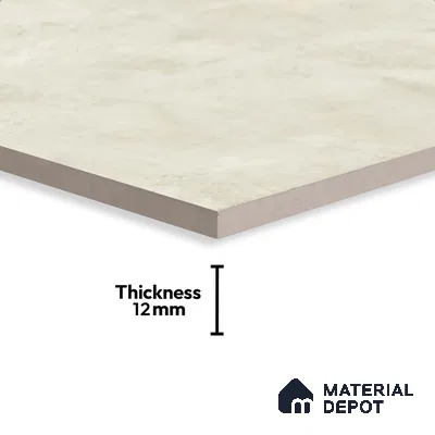 Stone Floor Tile TL 10101 Modulo Bianco 20 x 20 inch Matte Finish Vitrified Anti Skid Tile - 12 mm | Suitable For Balcony, Patio, Outdoor | Pattern Alignment May Vary | 2-3 mm Spacer is Mandatory
