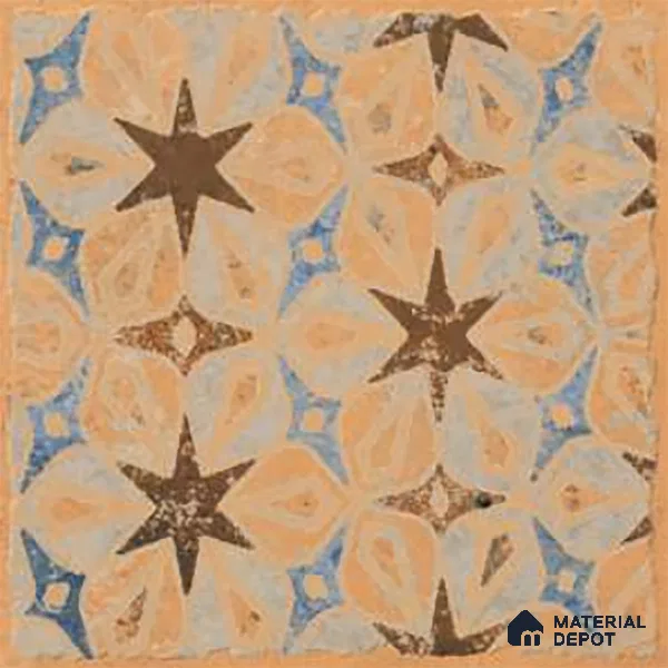 Subway Floor Tile TL 10108 D Modulo Gold Decor 10 x 10 inch Matte Finish Vitrified Anti Skid Tile - 12 mm | 8 Random Design | Suitable For Balcony, Patio, Bathroom