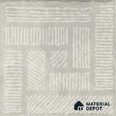 Stone Floor Tile TL 10103 D Modulo Cemento Decor 10 x 10 inch Matte Finish Vitrified Anti Skid Tile - 12 mm | 8 Random Design | Suitable For Balcony, Patio, Bathroom