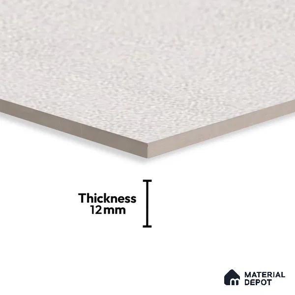 Parking Floor Tile TL 00418 B Light Ice White 16 x 16 inch Vitrified Anti Skid Matte Finish Heavy Duty Tile - 12 mm | Suitable For Balcony, Terrace, Pathways | Pattern Alignment May Vary | 2-3 mm Spacer is Mandatory