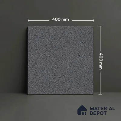 Parking Floor Tile TL 00418 A Dark Neo Black 16 x 16 inch Vitrified Anti Skid Matte Finish Heavy Duty Tile - 12 mm | Suitable For Balcony, Bathroom, Pathways | Pattern Alignment May Vary | 2-3 mm Spacer is Mandatory