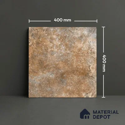 TL 00419 Rustic Brown 16 x 16 inch Matte Finish Parking Anti Skid Vitrified Floor Tile - 12 mm | Pattern Alignment May Vary | 2-3 mm Spacer is Mandatory